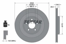 Textar 92178005 Brake Disc for Daimler, Jaguar