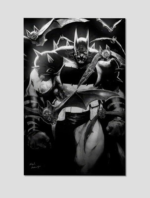 Absolute Batman Black & White Premium Giclee Print 11'' x 17'' DC Comics Wall Art