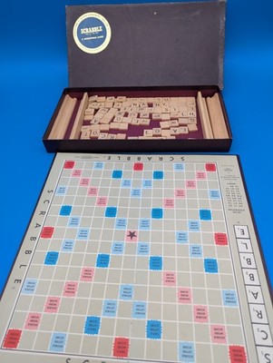 Scrabble Game - Selchow & Righter Co S and R Games 1976 w  Tiles Vintage