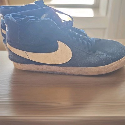 Men's 12 M Nike Blazer Mid '77 77 Suede Black White CI1172-005 Basketball Shoes