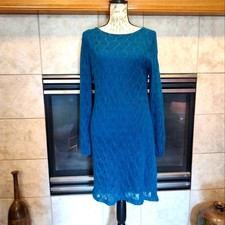 Sandra Darren Small Lace Long Sleeve Dress!