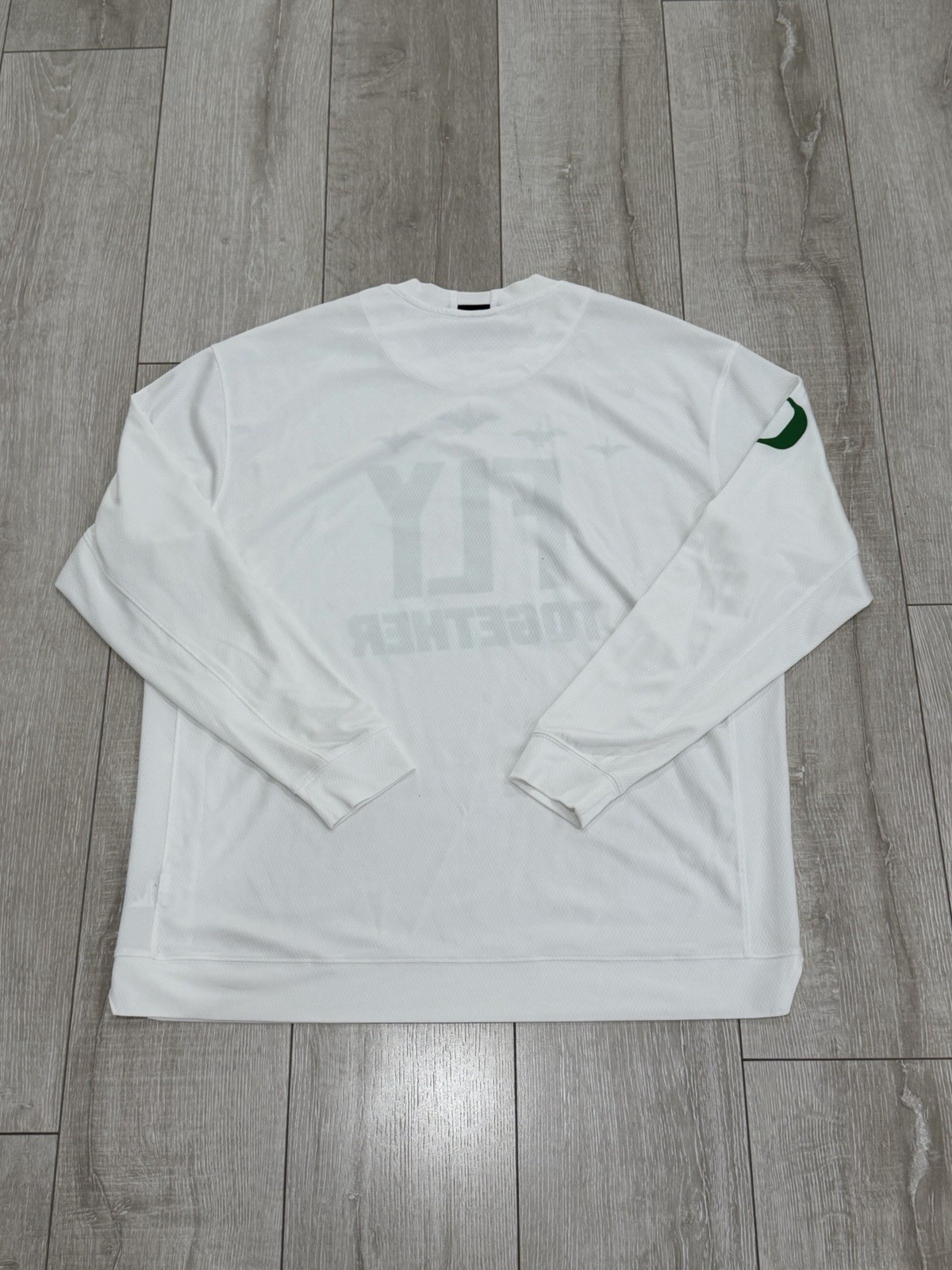 Men XL Nike Oregon Ducks Team Issued Long Sleeve Shooting Shirt Fly Together  thumbnail 3