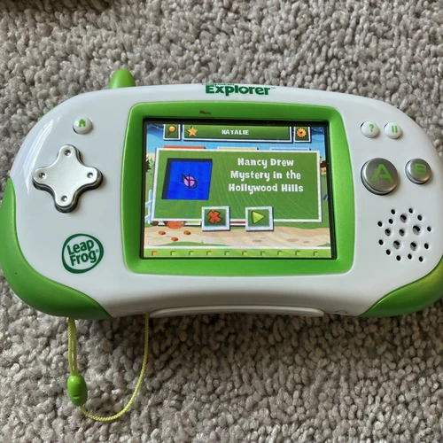 LeapFrog Leapster Explorer Console 39100 Learning Game Green Tested/ Working