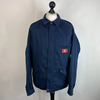 Vintage British Rail Train Drivers/Engineer's Reversible Dark Blue Jacket size M - Image 1 of 4