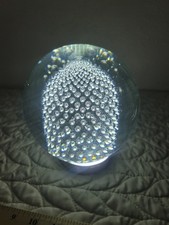 12 LB 6" Crystal Ball Art Glass Sphere With Symmetric Bubbles Gift Centerpiece