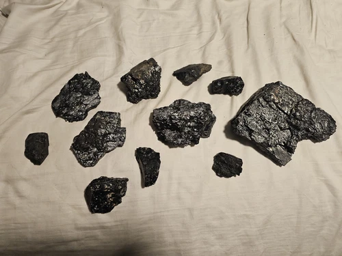 Anthracite RAW Coal 4"x3"x4" 8.49 oz From Knox Mine Disaster East Entrance