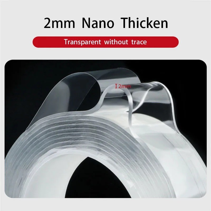 Double Sided Tape Heavy Duty Nano Adhesive Clear Mounting Picture Hanging Strips