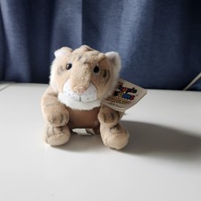 Vintage Ganz With tags 5" Tiny Toss'ems Bean Filled Toy Delilah 1996 Tiger Plush