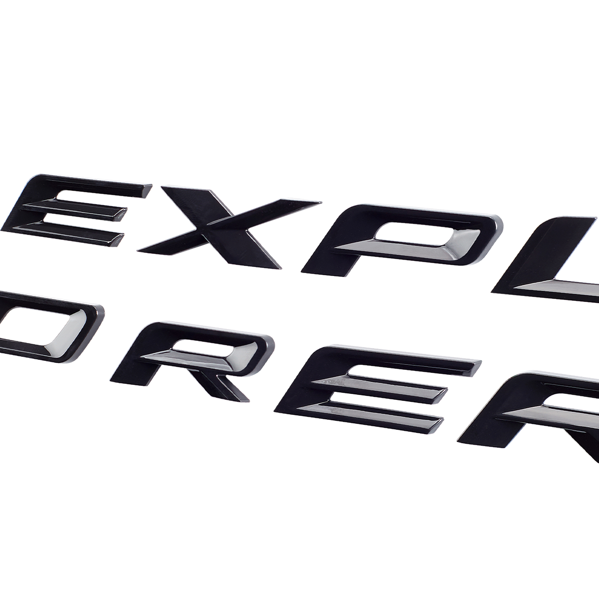 【新品未開封】everyone back logo og border LS Matte Black Tailgate Insert Letter For Explorer 2020-2025 Rear