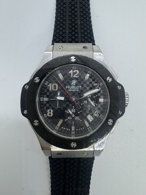 Automatic Big Bang Style Chronograph Watch 44mm  Rubber Strap  Unauthenticated