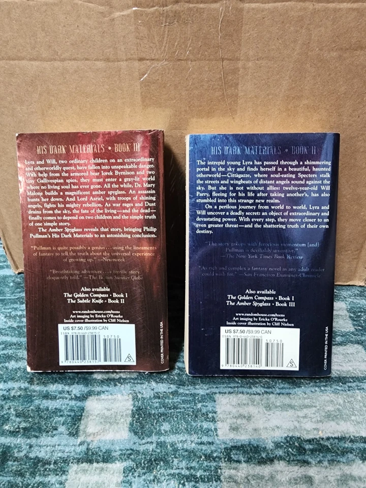 Philip Pullman The Subtle Knife Book II & The Amber Spyglass Book III - Image 2 of 2