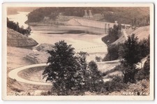 Vintage RPPC Norris Dam Construction Tennessee Valley Authority TVA Postcard