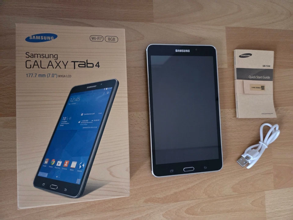 Samsung Galaxy Tab 4 SM-T230 Tablet 8GB WiFi 17,8 cm (7 Zoll) schwarz wie NEU - Bild 2 von 4