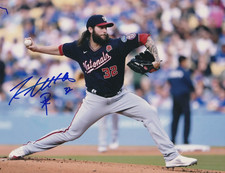 TREVOR WILLIAMS WASHINGTON NATIONALS  ACTION SIGNED 8x10