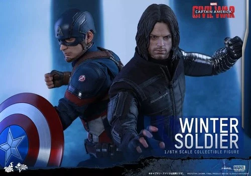 Figura de acción Hot Toys MMS351 1/6 Capitán América - Soldado de invierno de la Guerra Civil 2.0