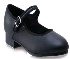 Capezio Mary Jane Tap Shoes 3800. Womens Size 9 Medium In Black. NIB