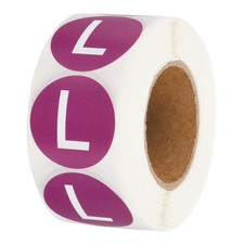 500 Pcs Clothing Labels, l Size Tag Garment Labels for Boutique, Purple