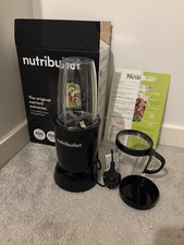 NutriBullet Bullet Food Blender NB-101S Series BLACK with Extra Cups & Lids 600W