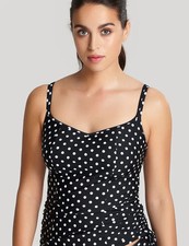 Womens Swimwear Tankini Bikini Panache Anya Spot Tankini Top SW1011 Black/White