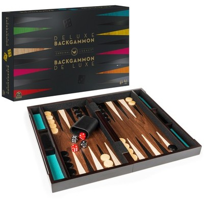 Mahogany Backgammon Set Classic 2 Player Game Ages 8 And Up Strategy Fun