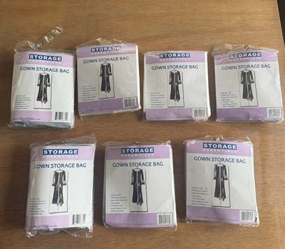 7 GOWN STORAGE BAGS (Holds 4 Gowns Per) 26''X63'' - by STORAGE ESSENTIALS - New
