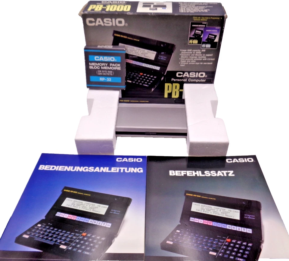 CASIO POCKET COMPUTER PB-1000  (+ ORIGINALVERPACKUNG +32KB RAM-PACK) ✅ GETESTET - Bild 4 von 4