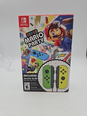 Super Mario Party (Nintendo Switch, 2018) with Neon Green and Neon