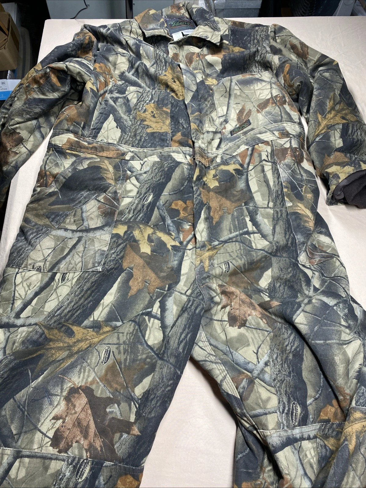 Liberty Outdoor Gear Vintage 2XL Insulated Coveralls RealTree Camo Hunting