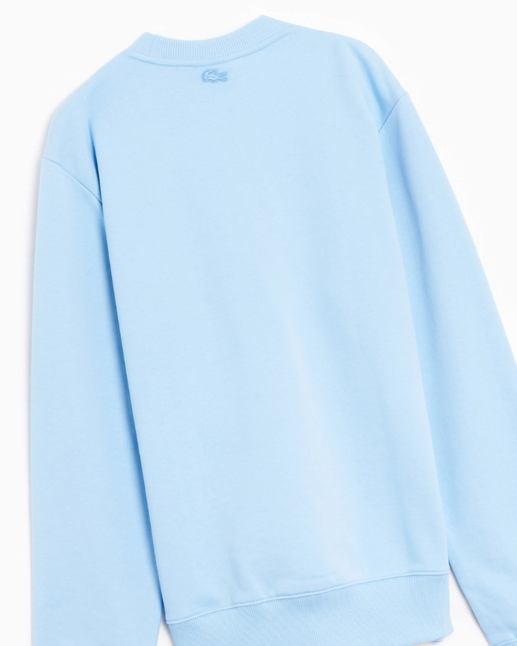 Lacoste X Netflix Mens Sweatshirt Light Blue Pullover With Logo - Size S thumbnail 4