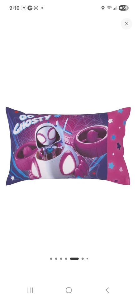 Conjunto de cama infantil Disney Ghost Spider 4 peças, Marvel Spidey and His Amazing Friends - Imagem 3 de 4