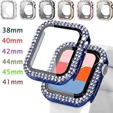For Apple Watch 9/8/7/6/5/4/3/SE Diamond Bling Case Cover 38/40/41/42/44/45mm
