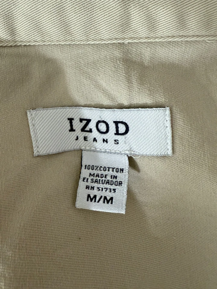 CHAQUETA VAQUERA IZOD Caqui Beige Algodón Mujer M Foto 4 de 4