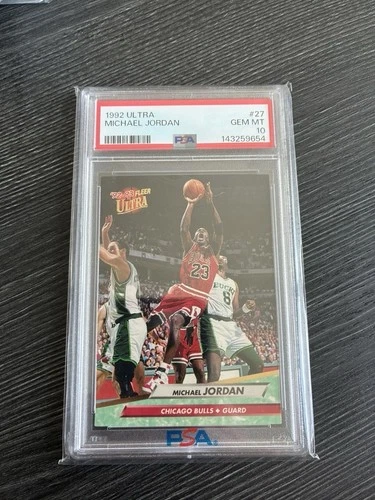 1992 Fleer Ultra #27 Michael Jordan Chicago Bulls HOF PSA 10 GEM MINT