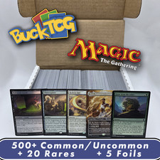 500 MTG Magic the Gathering Cards C/UC Bulk Lot No Dupes Bonus Rares  Foils