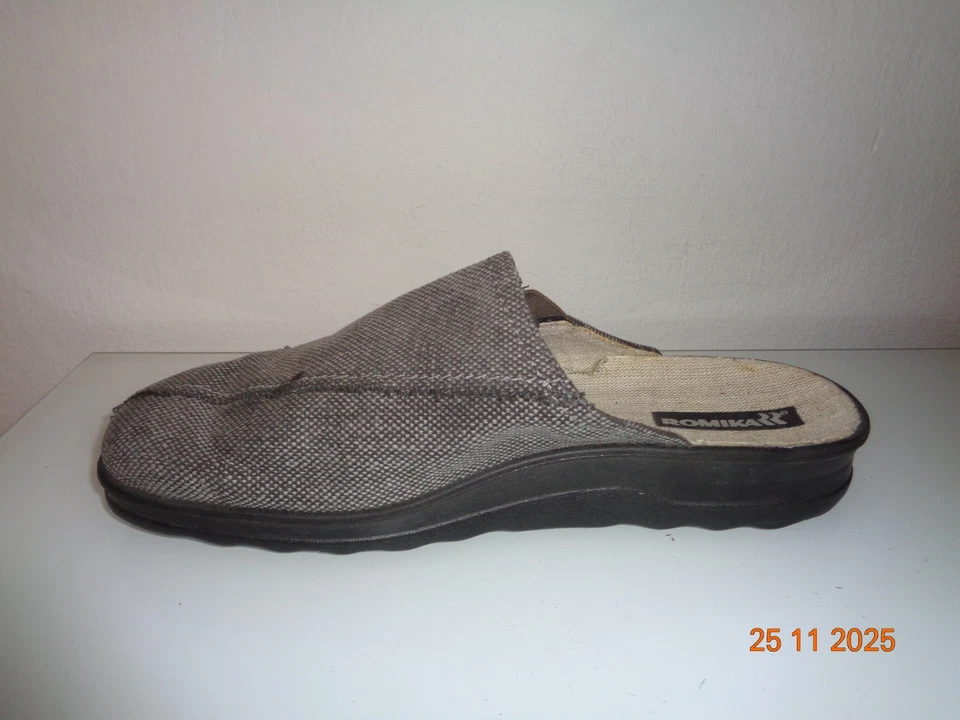 ROMIKA Hausschuhe Graufarbe Textil.Gr.47.NEU - Bild 2 von 4