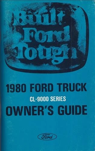 1980 Ford Truck CL-9000 Serie Propietarios Guía - OEM Original CL9000 User - Imagen 1 de 4