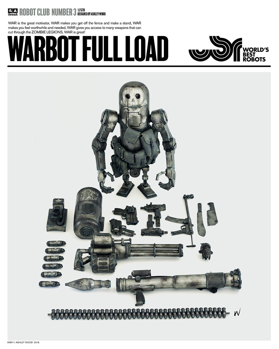 World War Robot threeAスリーエー　フィギュア　【中古品】 ThreeA 3A TOYS Warbot Full Load 1/6 Limited Collectible Action