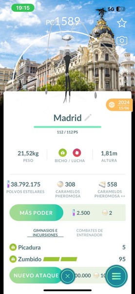 Festival Pokémon GO 2024: Madrid | ✨ Shiny Pheromosa BG ✨ 20k Or 1M