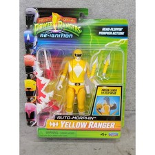 Playmates Mighty Morphin Power Rangers Re-Ignition Auto-Morphin Yellow Ranger 5"