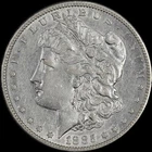 1885 CC Morgan Silver Dollar Extra Fine XF cleaned