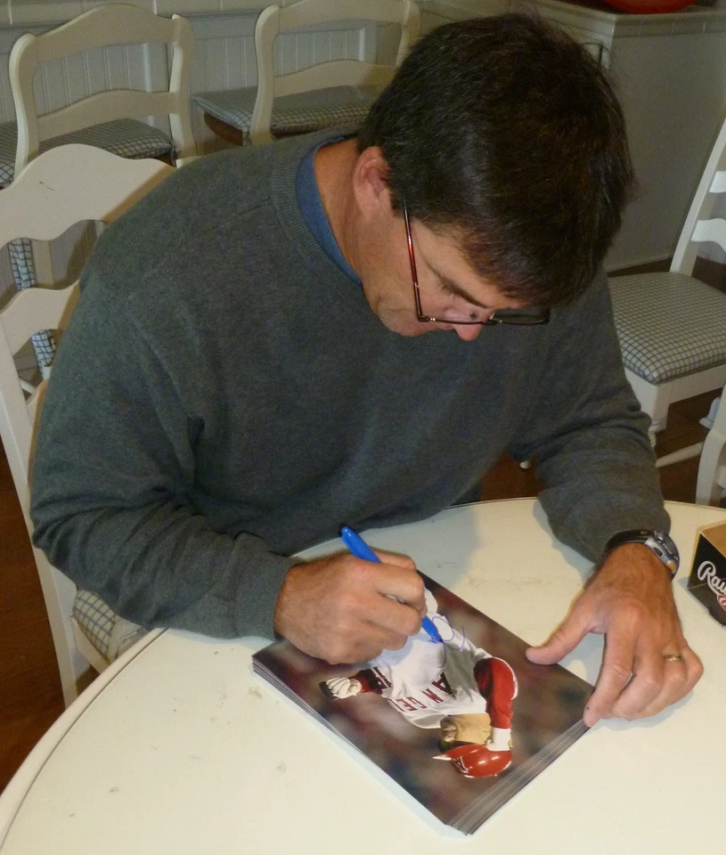 Tim Salmon Signed Angels 8x10 Photo PSA/DNA COA Picture 2002 World Series Auto 1 - Image 2 of 2