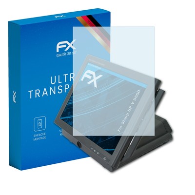 atFoliX 2x Displayschutzfolie für Sharp UP-V 5500 Schutzfolie klar Folie