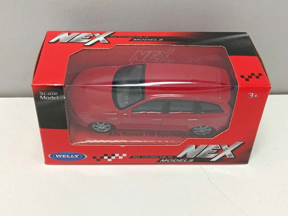 Alfa Romeo 159 Sportwagon 2006 Red Rosso Welly Nex 1:43 Nuovo - Immagine 3 di 4
