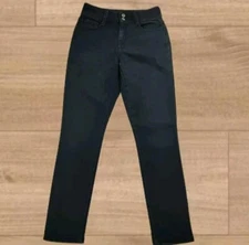 Arizona 29" Dunkel Blaue Strecken Röhren Jeans mit Hohem Bund Damen Größe 9/26