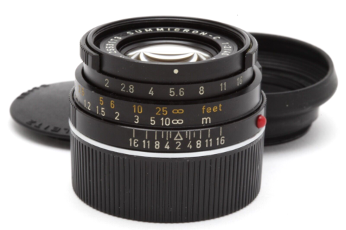 Leica Summicron-C 40mm f2 Lens with Hood #46511