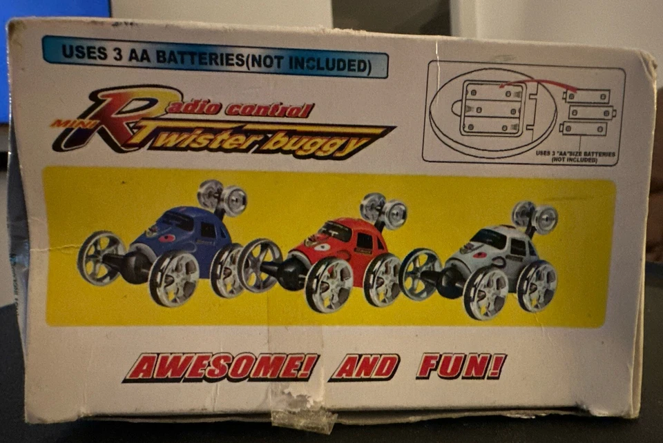 Radio Control Mini Red Twister Buggy Car Rechargeable Spin Stunts Action **New** - Image 3 of 4