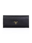 100% AUTHENTIC NEW PRADA SAFFIANO LEATHER BLACK CONTINENTAL WALLET/CLUTCH — photo 1