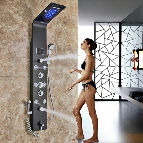 6 Función Panel de Ducha LED Columna de Hidromasaje Ducha de Acero Inoxidable ES - Imagen 2 de 12