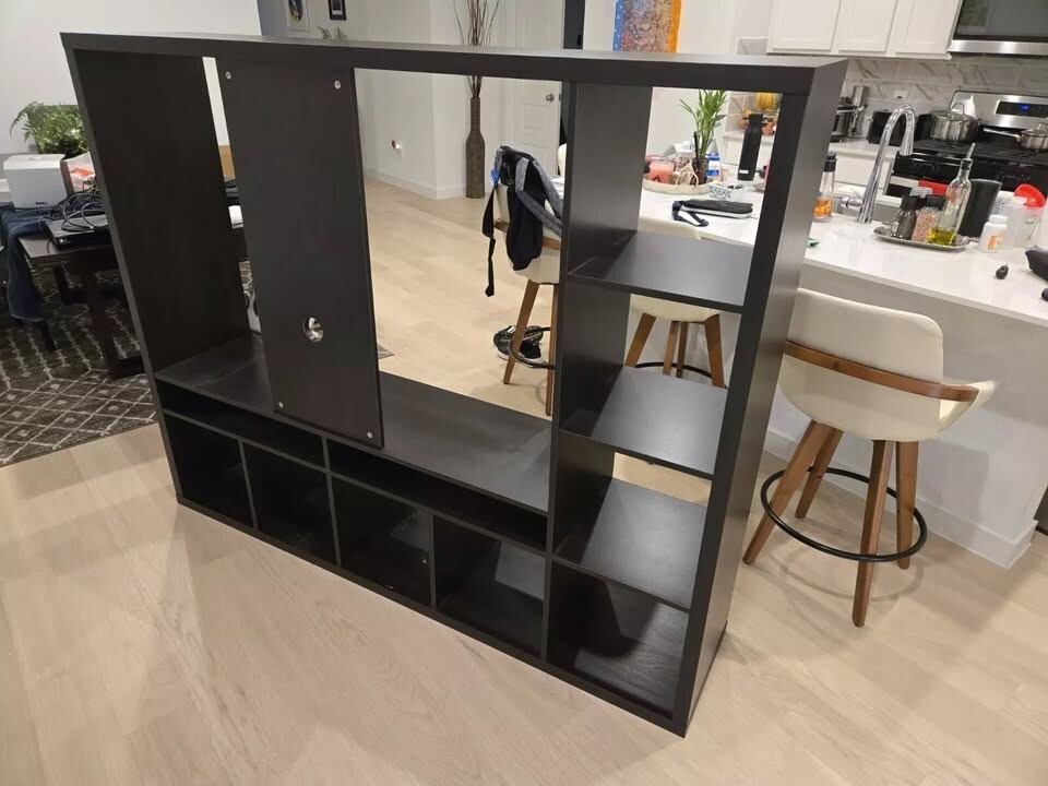 99% New Black Ikea Lappland TV Entertainment Center | eBay