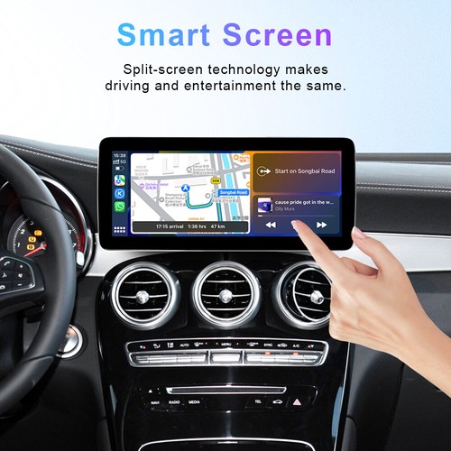 Reproductor de video radio GPS 12,3"" 2G+32G para automóvil Android para Mercedes Benz C GLC 2015-19 - Imagen 4 de 12